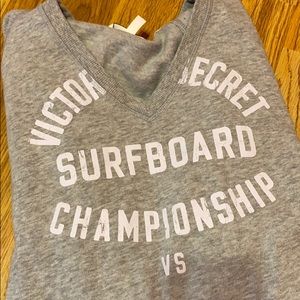 NWOT VS hoodie, v neck gray